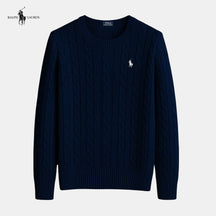 Suéter de malha de algodão trançado - Ralph Lauren - Original
