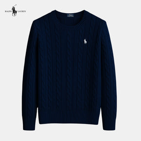 Suéter de malha de algodão trançado - Ralph Lauren - Original