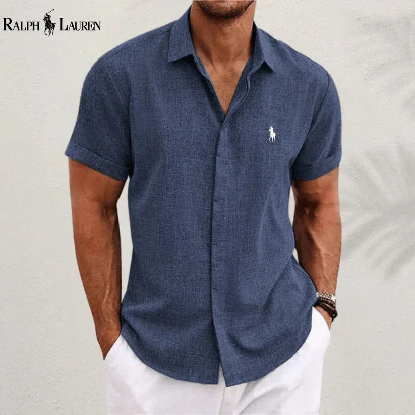 Camisa Manga Curta de Linho 100% - R&L