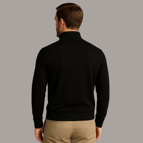 Suéter de algodão com quarter zipper - Ralph Lauren