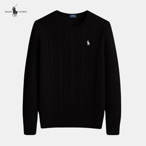Suéter de malha de algodão trançado - Ralph Lauren - Original
