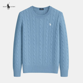 Suéter de malha de algodão trançado - Ralph Lauren - Original