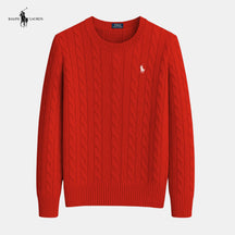 Suéter de malha de algodão trançado - Ralph Lauren - Original
