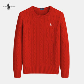 Suéter de malha de algodão trançado - Ralph Lauren - Original