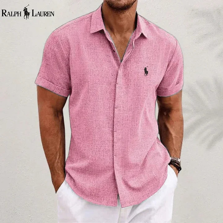 Camisa Manga Curta de Linho 100% - R&L