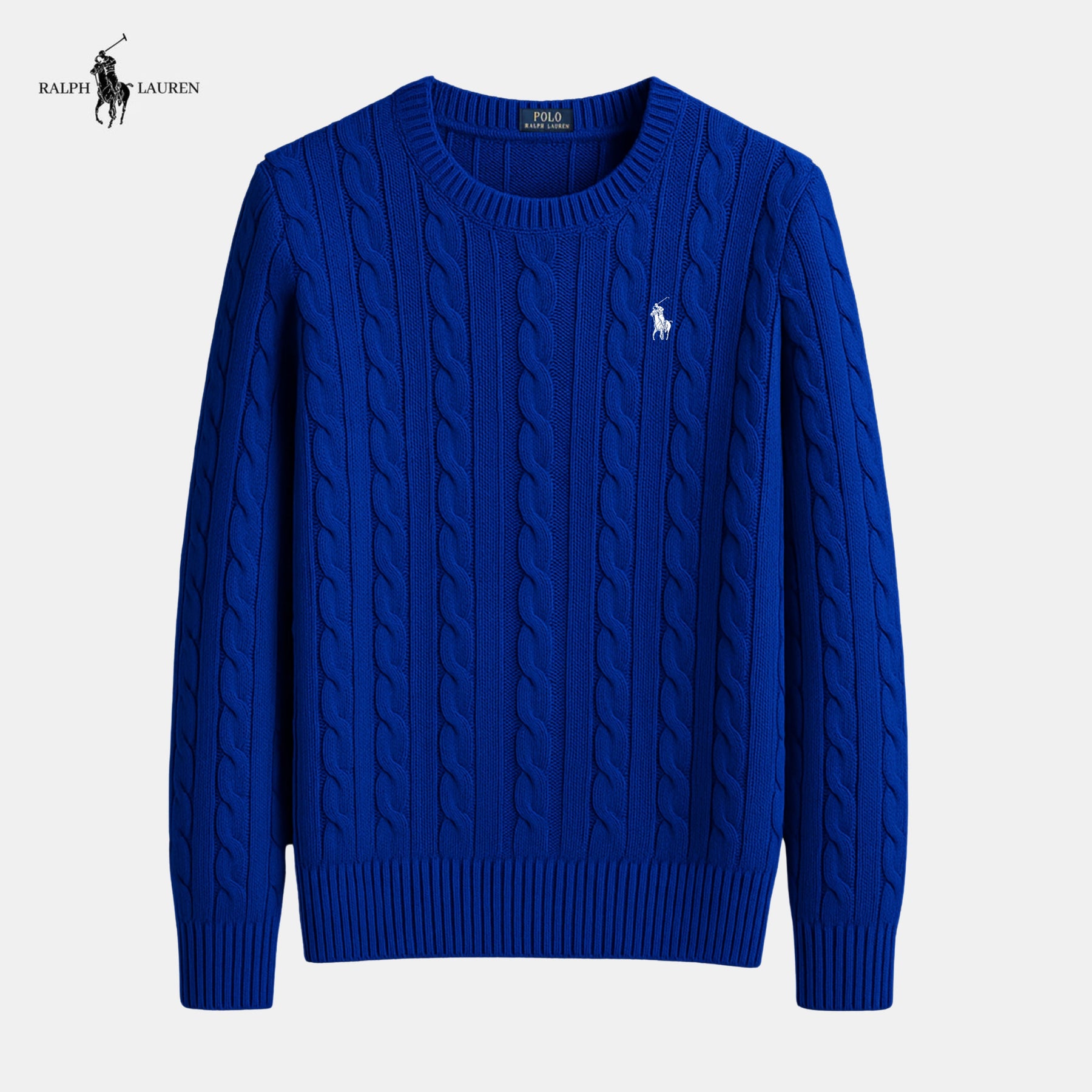 Suéter de malha de algodão trançado - Ralph Lauren - Original