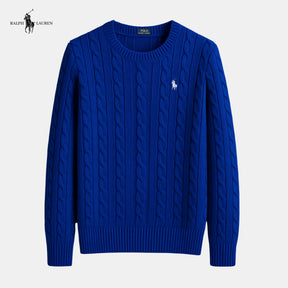 Suéter de malha de algodão trançado - Ralph Lauren - Original