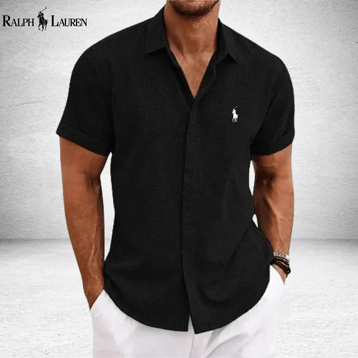 Camisa Manga Curta de Linho 100% - R&L